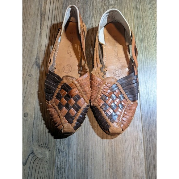 Redhawk Leather Company Shoes - Redhawk Leather Company Women's ESTILIO Hand-Sewn Leather Slides Sandals Size 10